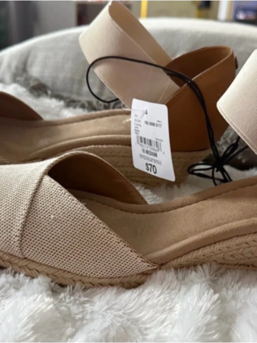 St. John's Bay Espadrille Wedge Sandals Size 11